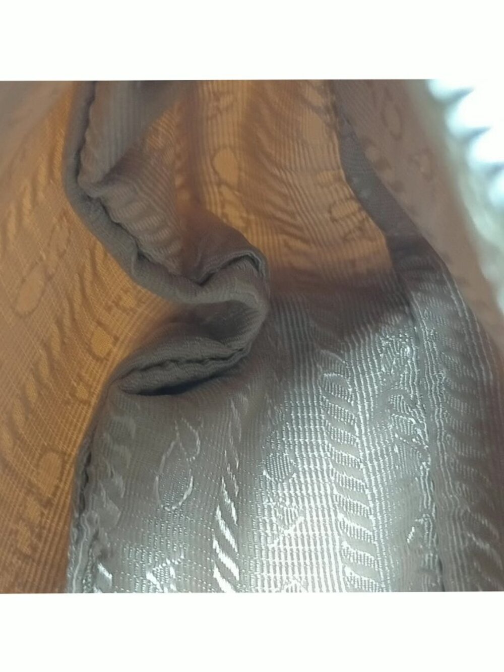 Authentic Prada Nylon Shoulder Bag Chain Strap Mini Hobo Bag - Picture 15 of 16